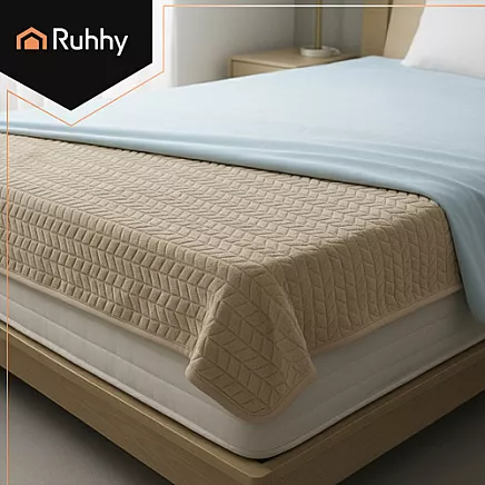 Elektriskā sega Ruhhy 26224, 180x130 cm, ar tālvadības pulti, bēša