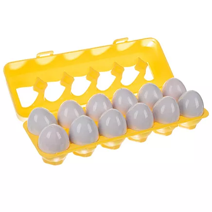 Attīstošais olu šķirotājs 12 gab., Montesori formu puzle 26653