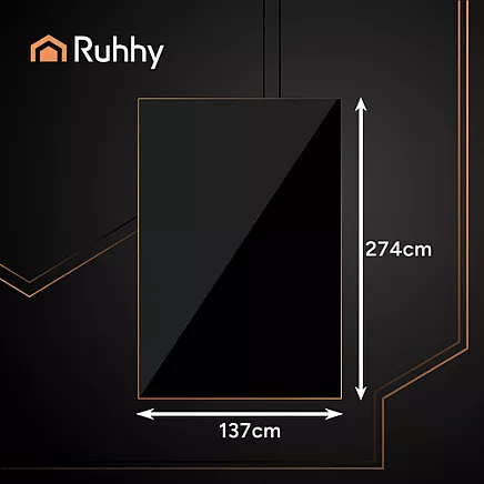 Decorative foil tablecloth black Ruhhy 26569