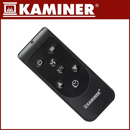 Electric heater - black Ziflo Kaminer 26403