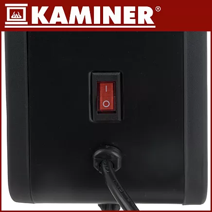 Electric heater - black Ziflo Kaminer 26403