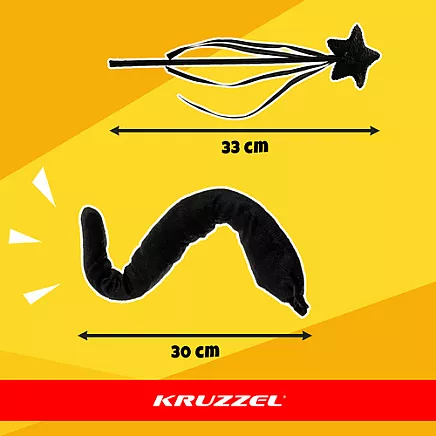 7-piece cat costume - black Kruzzel 26745
