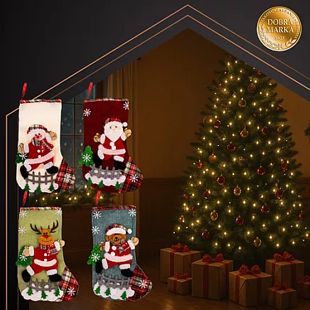 Christmas socks - decorative 4 pcs Ruhhy 26467