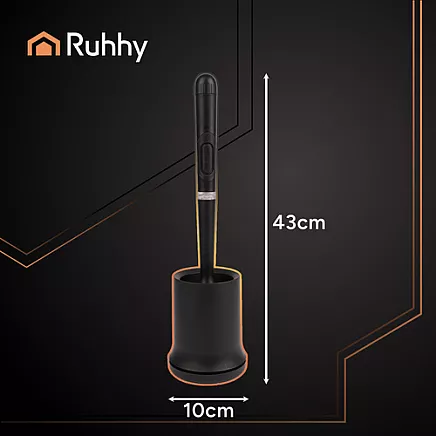 Silicone bathroom brush black Ruhhy 25882