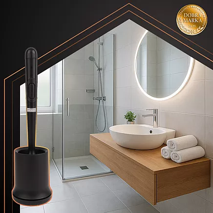 Silicone bathroom brush black Ruhhy 25882