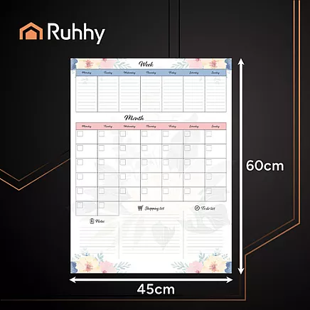 Ruhhy 26716 magnetic refrigerator planner