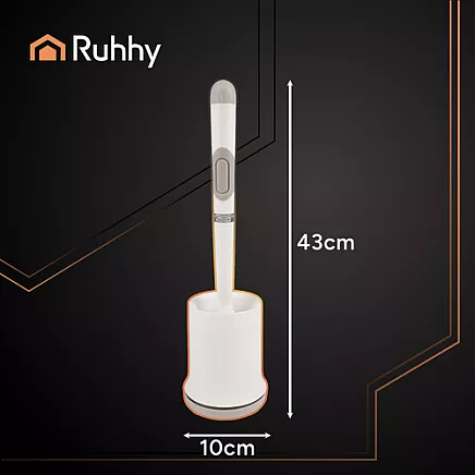 Silicone bathroom brush white Ruhhy 25881