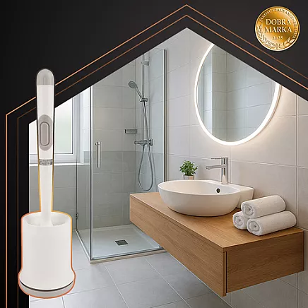 Silicone bathroom brush white Ruhhy 25881