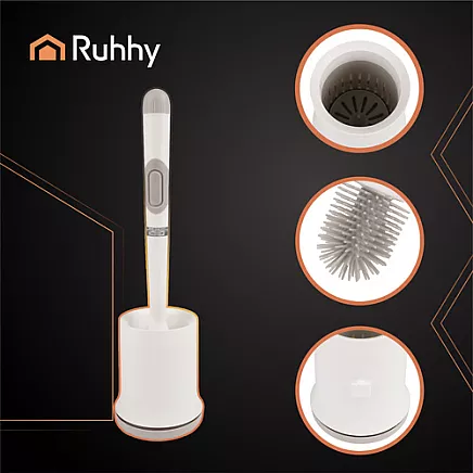 Silicone bathroom brush white Ruhhy 25881