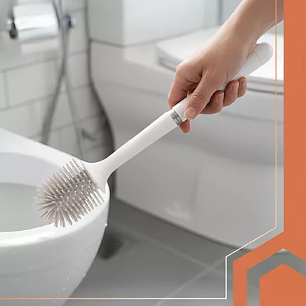 Silicone bathroom brush white Ruhhy 25881