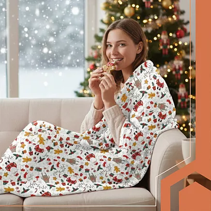 Mīksts Ziemassvētku pleds Ruhhy 26608, 150x200 cm