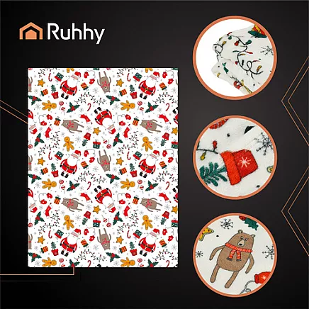 Mīksts Ziemassvētku pleds Ruhhy 26608, 150x200 cm