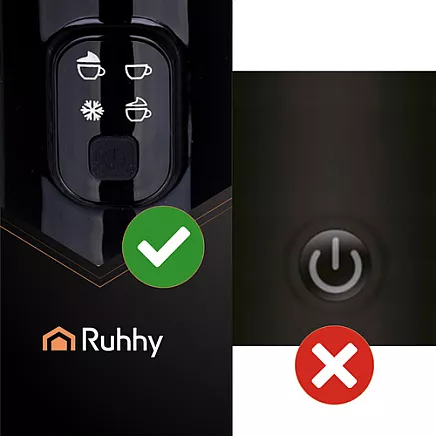 Milk frother black 400W Ruhhy 26180