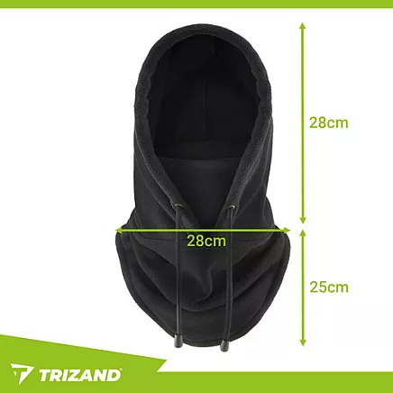 Winter scarf - black Trizand 26127