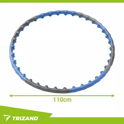 Masāžas hula hop riņķis Trizand 26347, saliekams, 1.5 kg