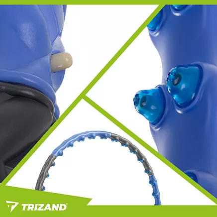 Masāžas hula hop riņķis Trizand 26347, saliekams, 1.5 kg