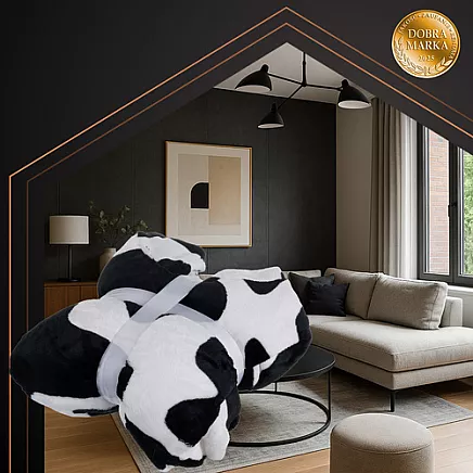 XXL sweatshirt - black and white blanket Ruhhy 26538