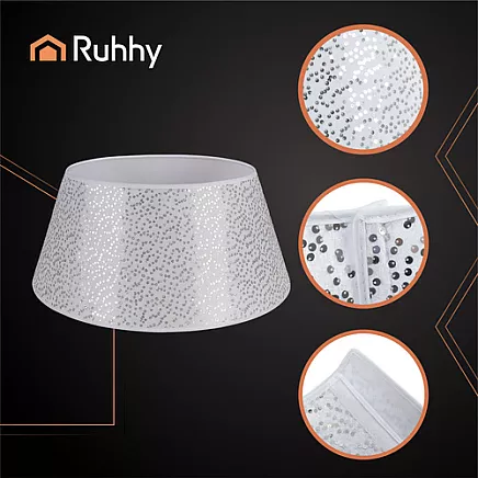 Christmas tree cover 60x22cm silver Ruhhy 25361