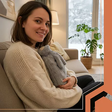 Gumijas termofors plīša pārvalkā Trusītis 1,8L Ruhhy 26383