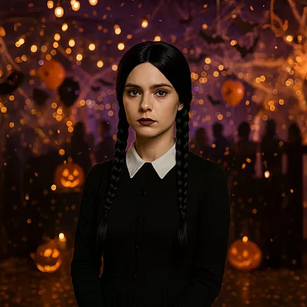 Garā sieviešu parūka ar bizēm Soulima 26861, melna