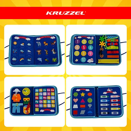 Manipulative book - blue Kruzzel 26881
