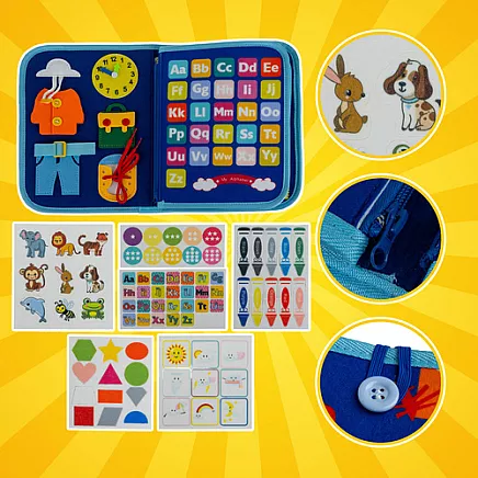 Manipulative book - blue Kruzzel 26881