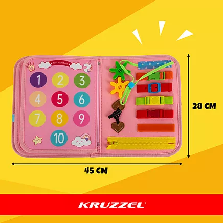 Manipulative book - pink Kruzzel 26880