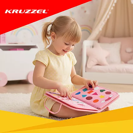 Manipulative book - pink Kruzzel 26880