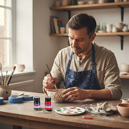 Glass and ceramic paints 12 colors Maaleo 26296