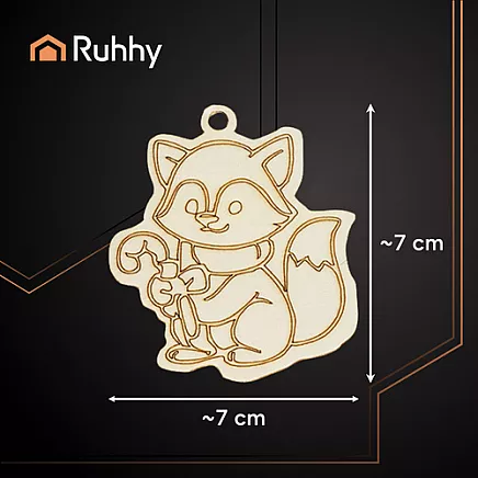 Wooden baubles for painting 24 pcs Ruhhy 26471