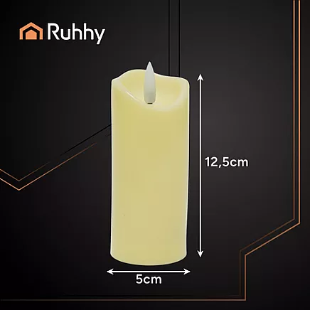LED candle/insert 12.5x5cm 1pc Ruhhy 26484