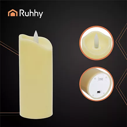 LED candle/insert 12.5x5cm 1pc Ruhhy 26484