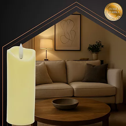 Świeczka/wkład LED 15x5cm 1szt. Ruhhy 26719