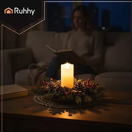 Świeczka/wkład LED 15x5cm 1szt. Ruhhy 26719