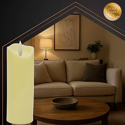 LED candle/insert 17x5cm 1pc Ruhhy 26720