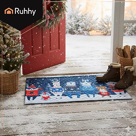 Christmas doormat 75x45cm Ruhhy 26636