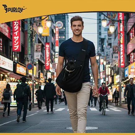 Pārnēsājamā pleca soma mājdzīvniekiem Purlov 26671