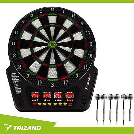 Elektroniskais šautriņu mērķis Trizand 26307, darts komplekts 1-16 spēlētājiem