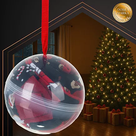 Ziemassvētku zeķu komplekts bumbā 3 pāri izm. 38-43 Ruhhy 26438