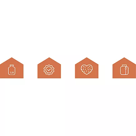 Rubber hot water bottle in a cover 3.5L Ruhhy 26384