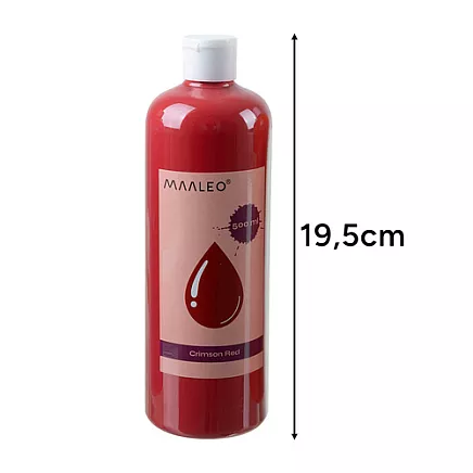 Guaša krāsu komplekts bērniem Maaleo 12 x 500 ml 26340
