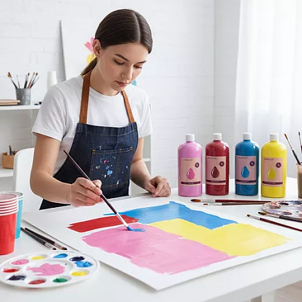 Guaša krāsu komplekts Maaleo 12 x 1000 ml, 12 krāsas 26345