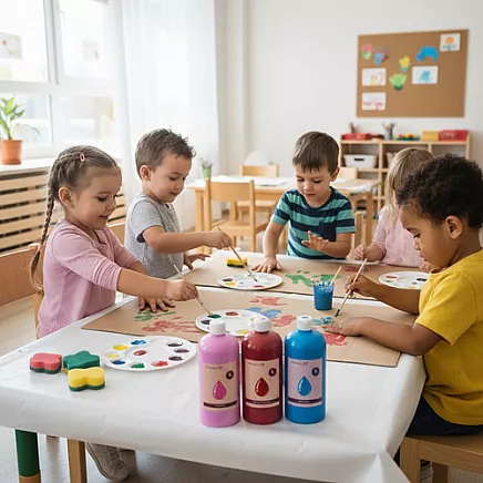 Guaša krāsu komplekts Maaleo 12 x 1000 ml, 12 krāsas 26345