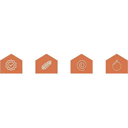 Snow-covered Christmas tree garland 2.7m HQ Ruhhy 26244