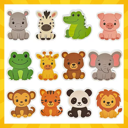 Foam bath stickers - animals 26600