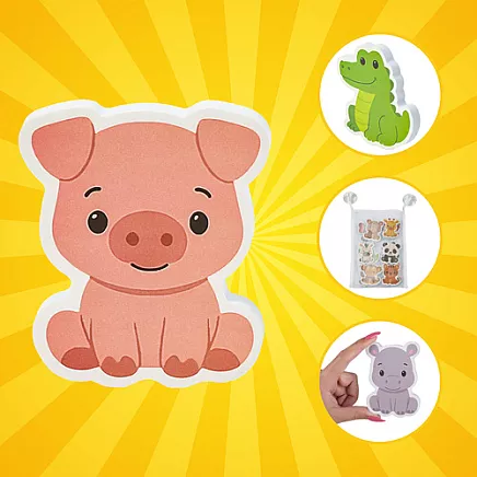 Foam bath stickers - animals 26600