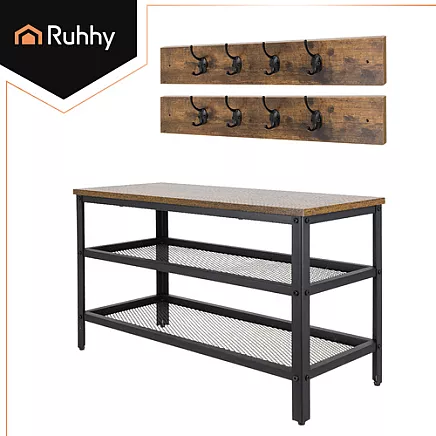 Shoe rack with hanger 73cm Ruhhy 27037