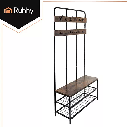 Standing shelf with hanger 182cm Ruhhy 27036