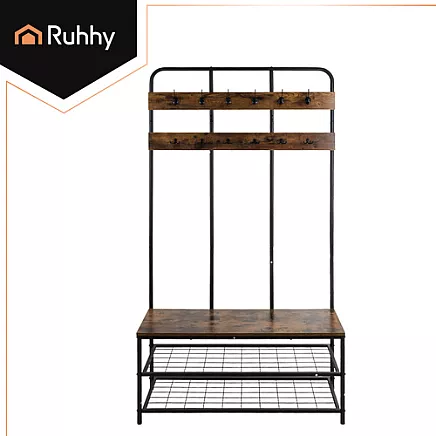 Standing shelf with hanger 182cm Ruhhy 27036