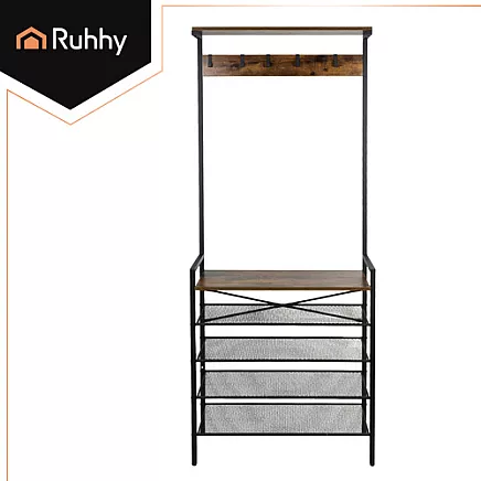 Standing shelf with hanger 189cm Ruhhy 27035